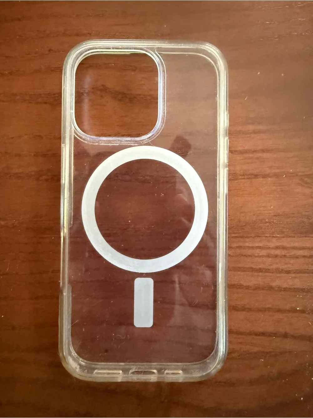 iPhone 16 pro Clear MagSafe-Compatible Phone Case with White Ring